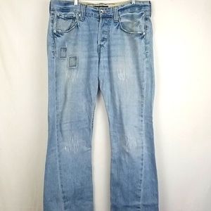 Levi's 701 Blue Vintage Straight Leg Jeans 33/32